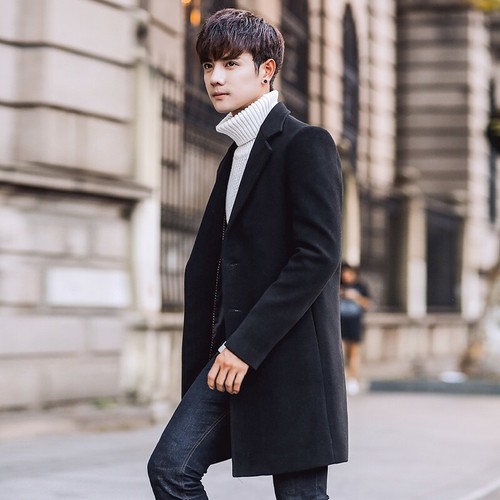 korean long coat trend